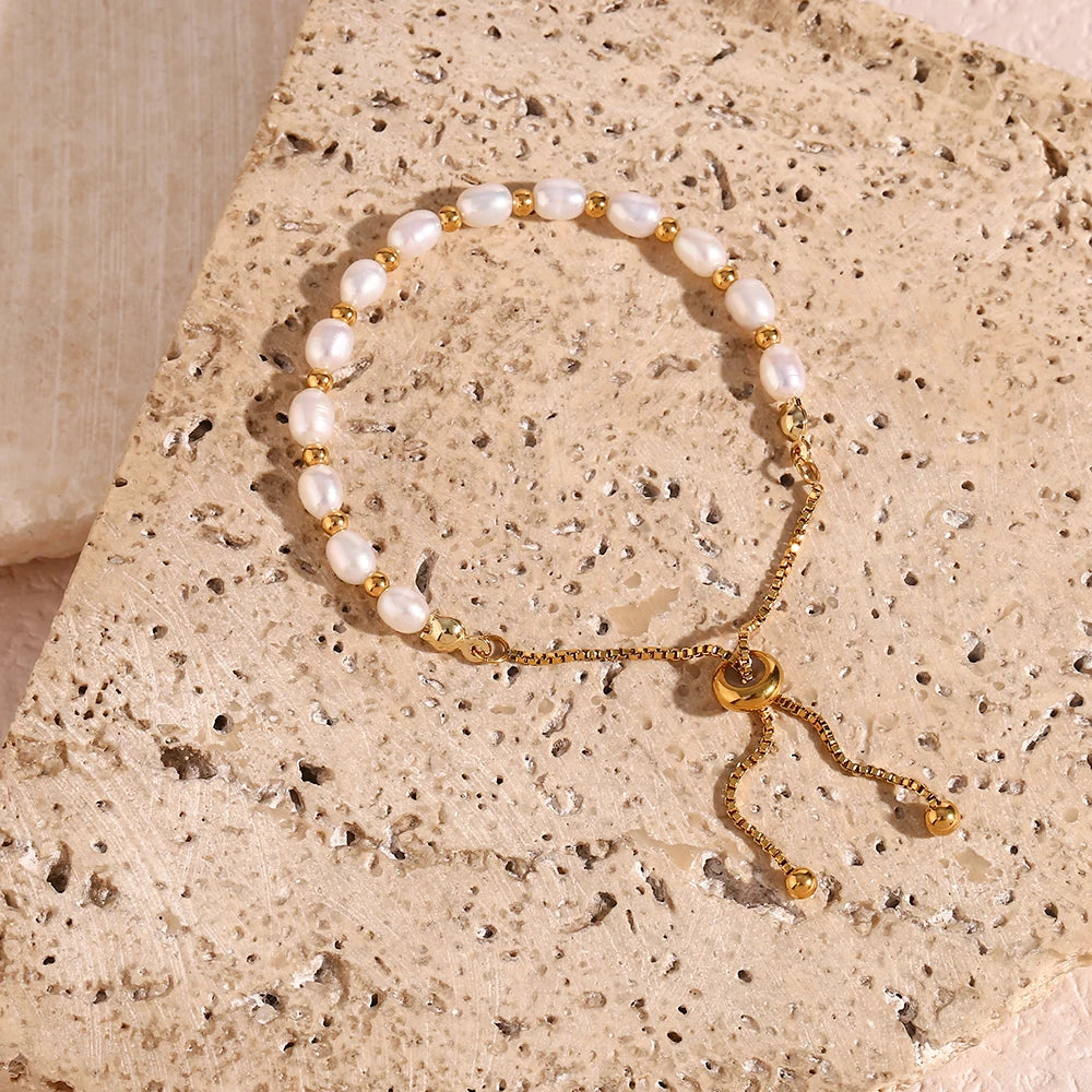 Pearl Essence Adjustable Chain Bracelet